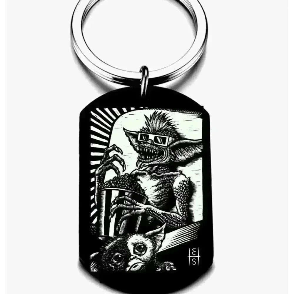 Gremlins Movie Popcorn Horror Scary Movie Hot Killer  Halloween Keychain